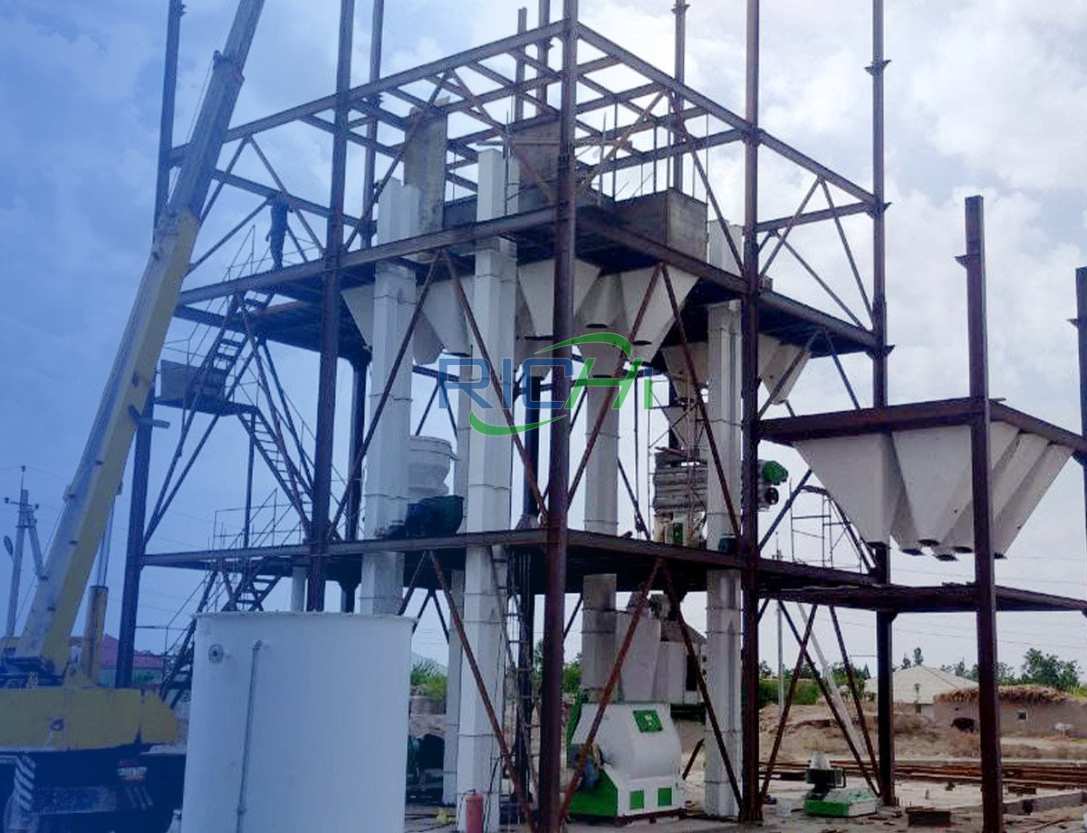 animal feed processing line in Uzbekistan